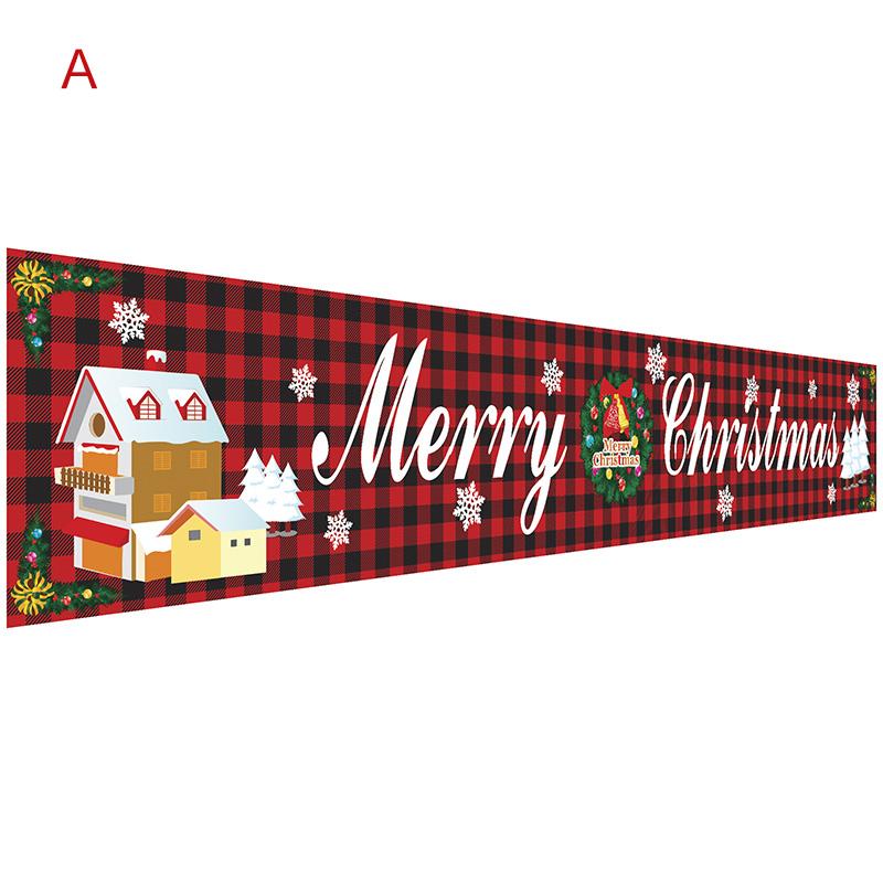 Merry Christmas Buitenbanner – Feestelijke Kerst Decoratie voor Tuin & Huis