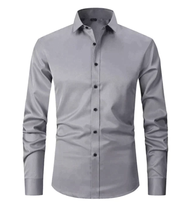 Heren Stretch Overhemd – Slim Fit Shirt met Comfortabele Pasvorm