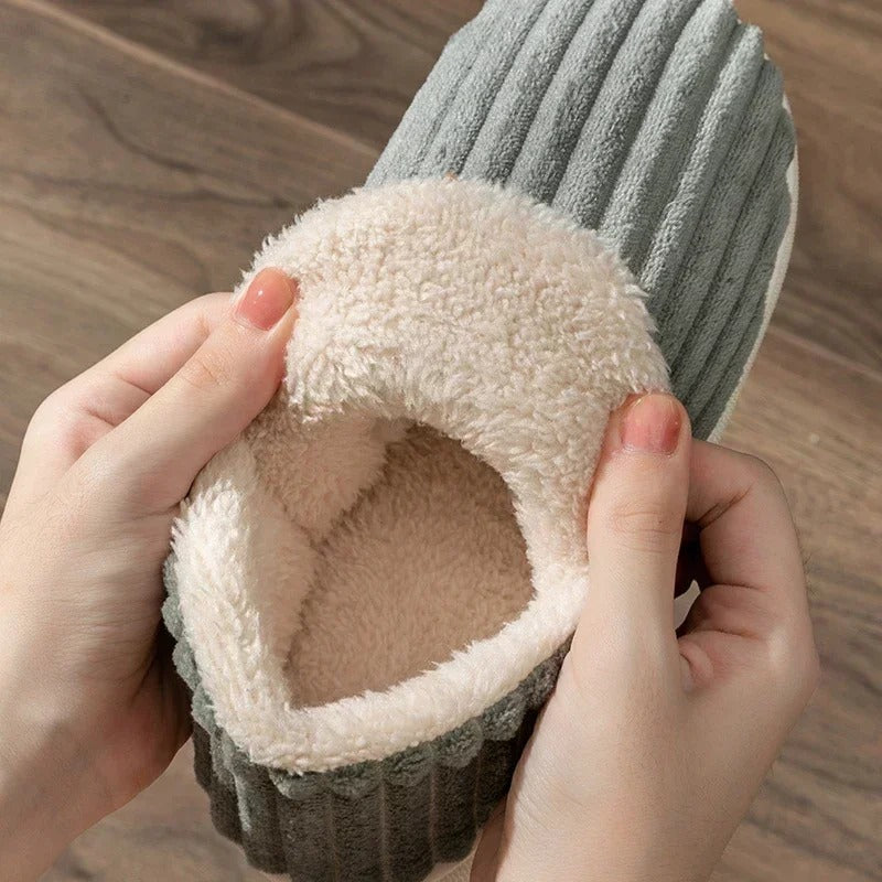Winterse Pluizige Huisschoenen met Antislip en Warmte-mezamstore.nl