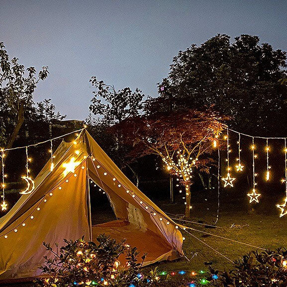 Maan & Sterren LED Lichtslinger – Buitenverlichting met Warm Licht