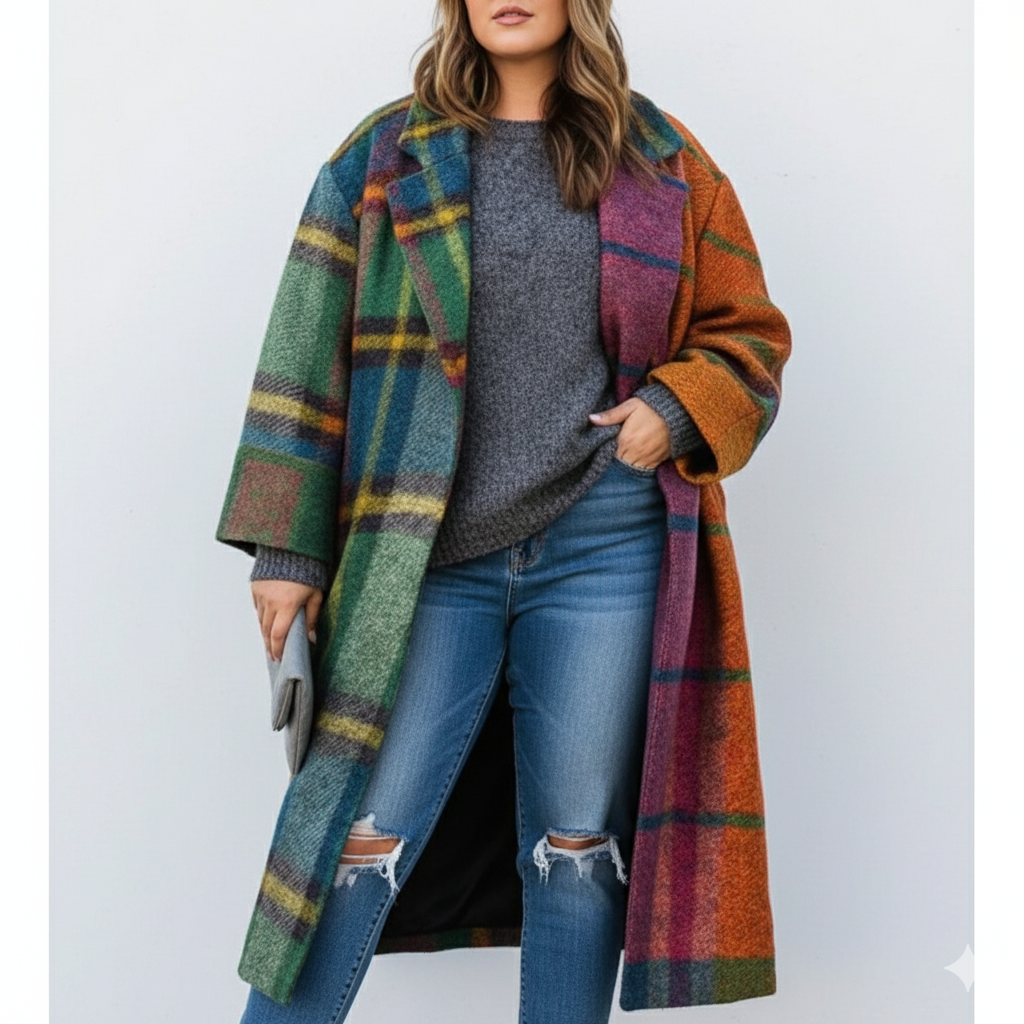 Lange Dames Wintermantel – Warme Oversized Jas in Diverse Prints