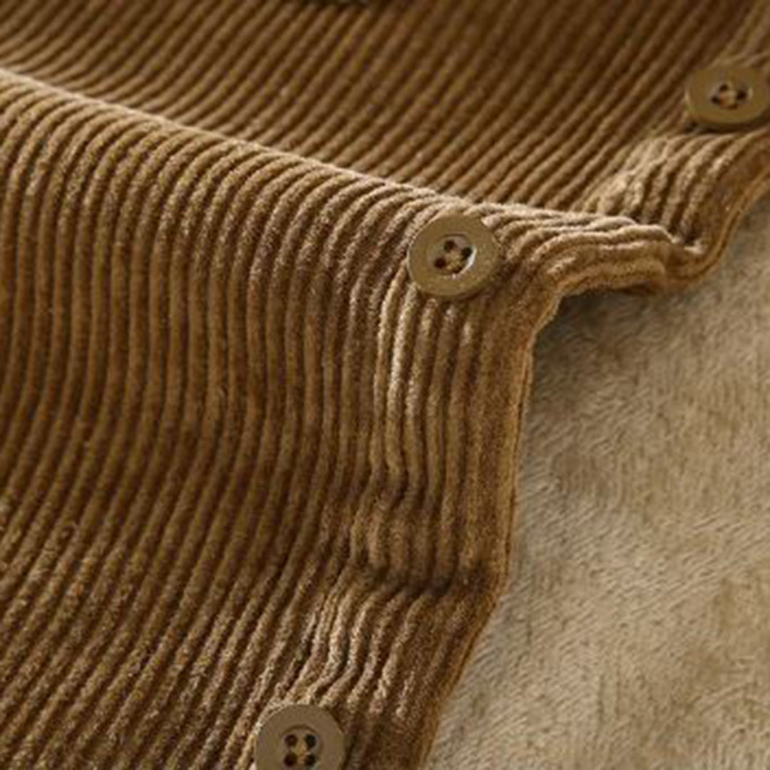 Gewatteerd Overhemd Heren met Fleece Voering