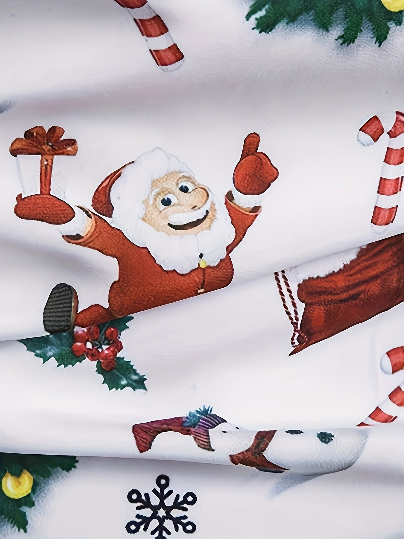 Heren Kerst Overhemd – Lange Mouwen Feestelijk Xmas Shirt