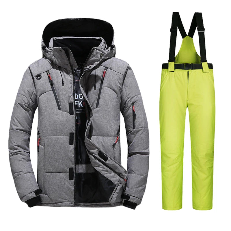 Heren Ski- en Winterset – Waterdichte Jas & Broek voor Koude Dagen