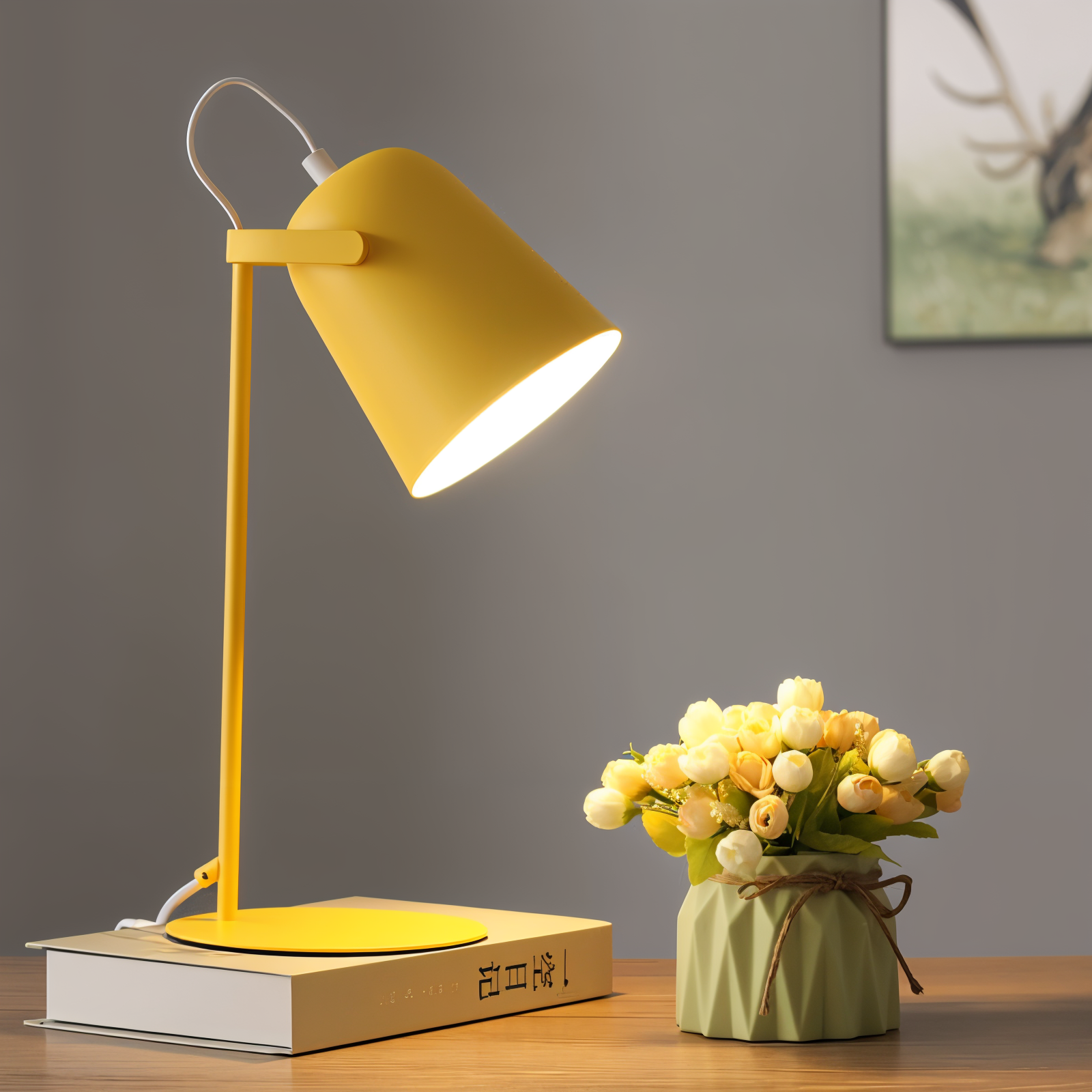 Minimalistische LED Tafellamp – Moderne Bureaulamp voor Sfeer & Werk