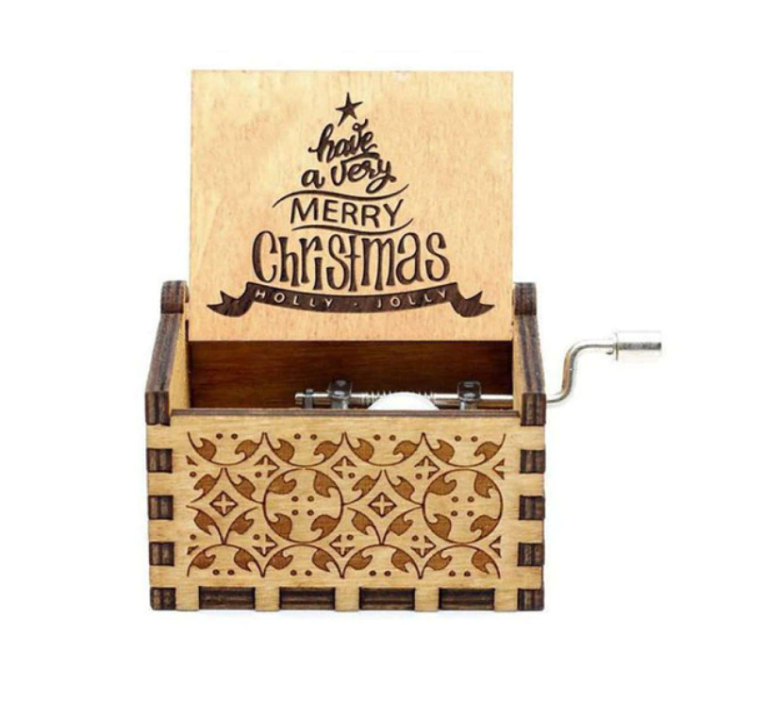 Kerst Muziekdoos – Handmatige Draaidoos met Christmas Melodie