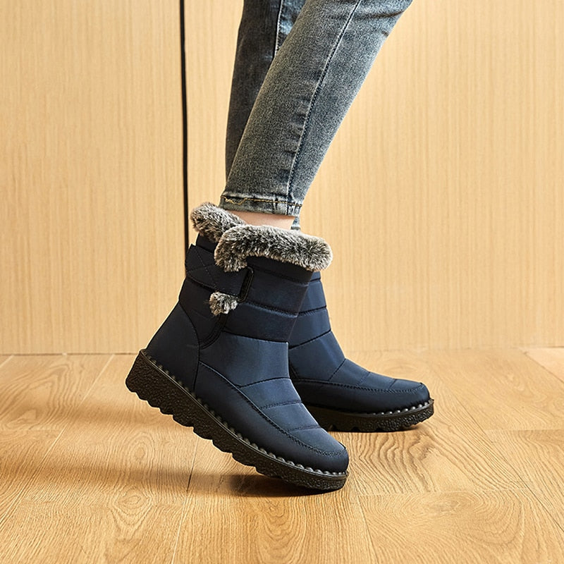 Dames winterboots – Warme korte laarzen met zachte voering