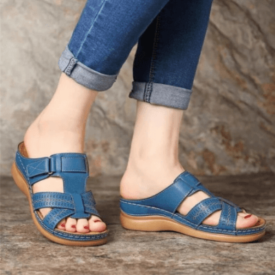 Comfortabele Slip-On Dames Sandalen met Sleehak