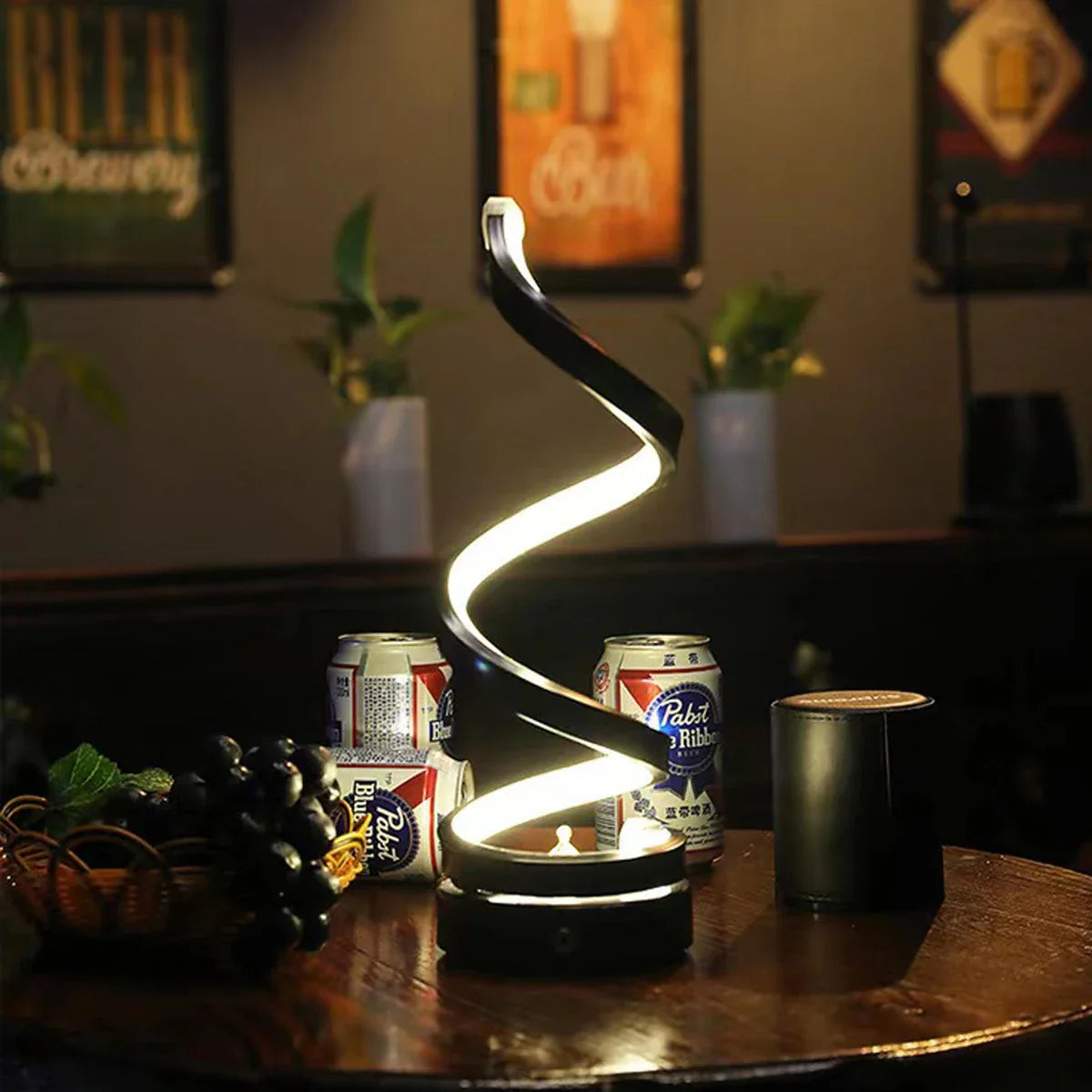 Spiral LED Lamp met Warmwitte Verlichting en Energiebesparing-mezamstore.nl