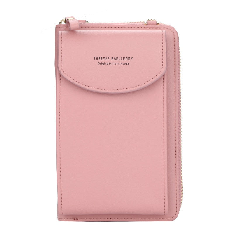 Elegante en Ruime Crossbody Handtas met Ritsvakken