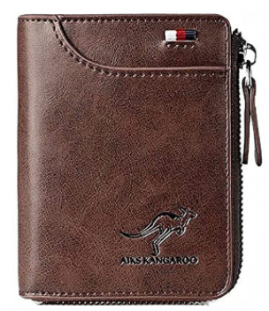 Compacte Herenportemonnee met Rits – Slim & Ruim Ontwerp