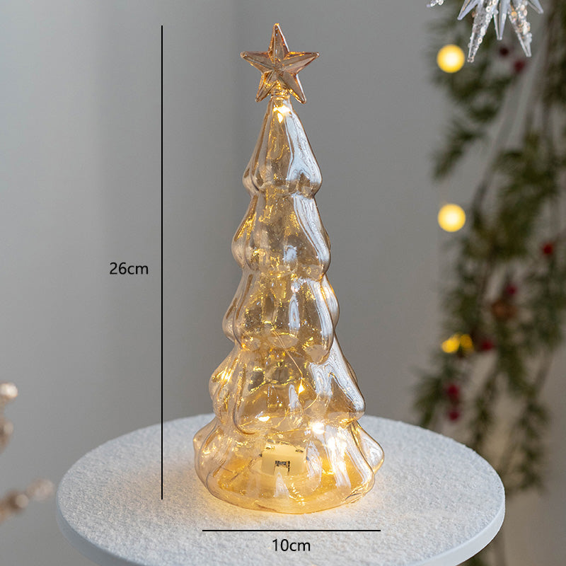 Gouden LED Kerstboom – Warm Licht & Feestelijke Kerstdecoratie