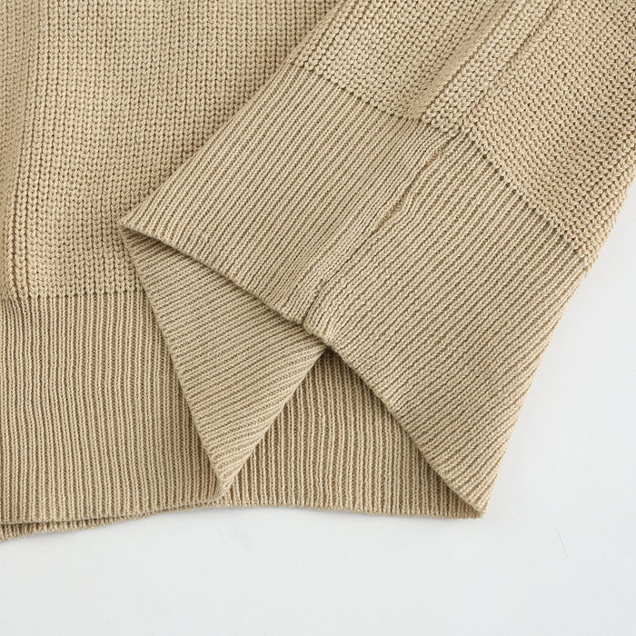 Heren Half-Zip Trui met Kraag – Moderne Gebreide Sweater