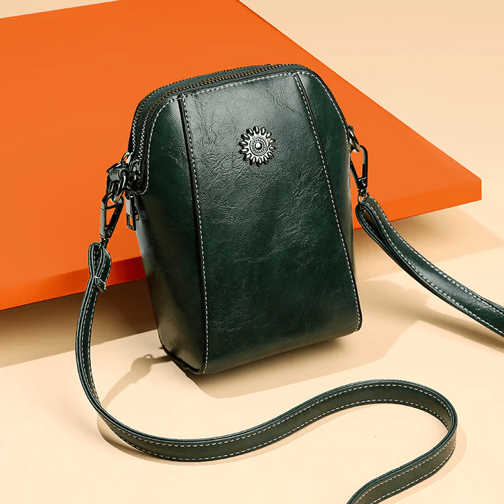 Stijlvolle Retro Leren Crossbody Schoudertas