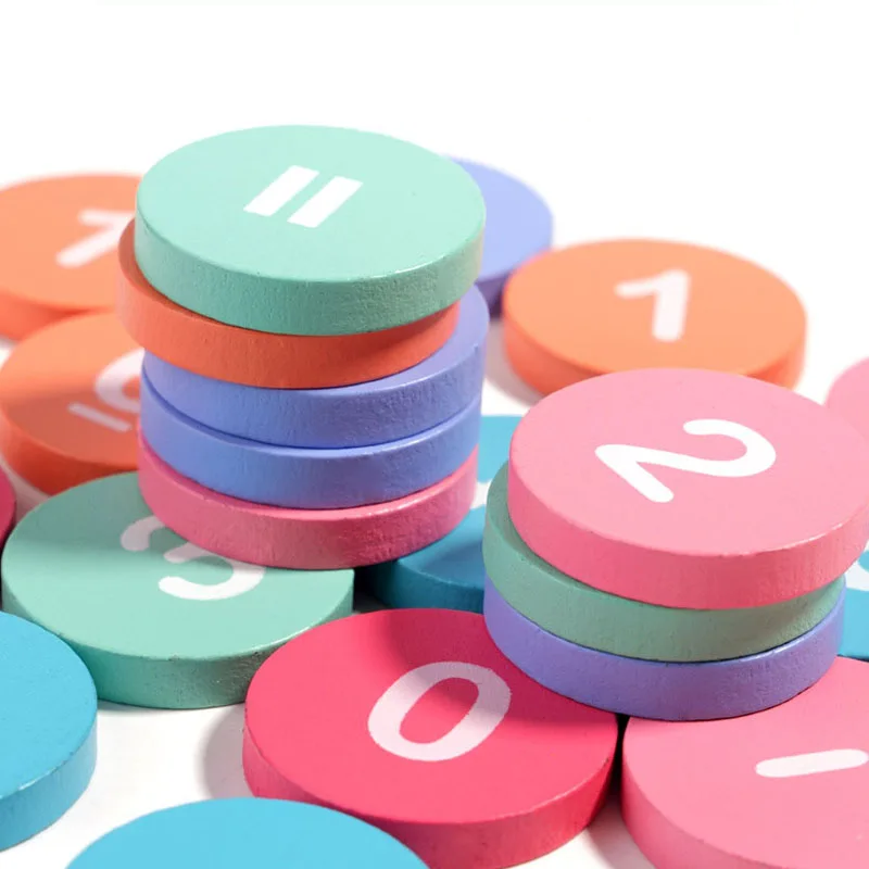 Kleurrijk Houten Puzzle voor Kleuters: Wiskunde en Kleuren-mezamstore.nl