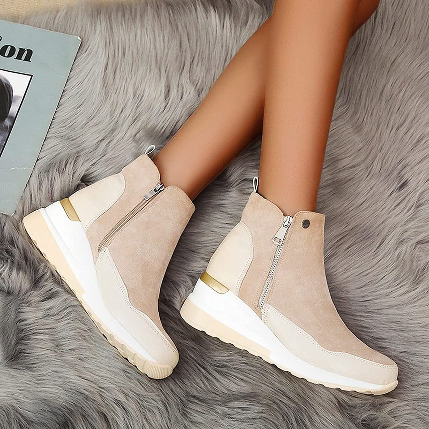 Dames enkellaarsjes – Sportieve winterboots met zachte voering