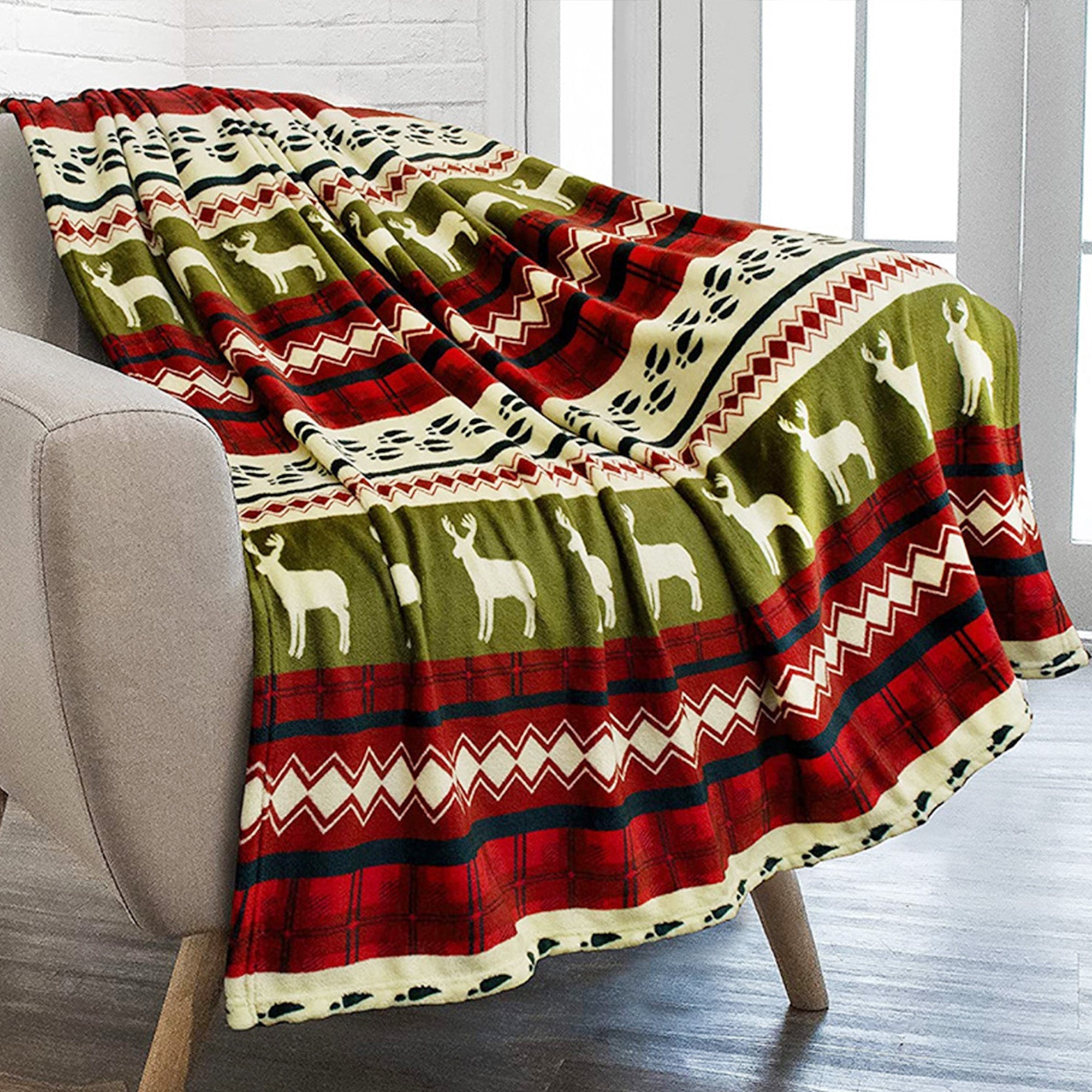 Kerst plaid met Scandinavisch patroon – Warme en sfeervolle deken