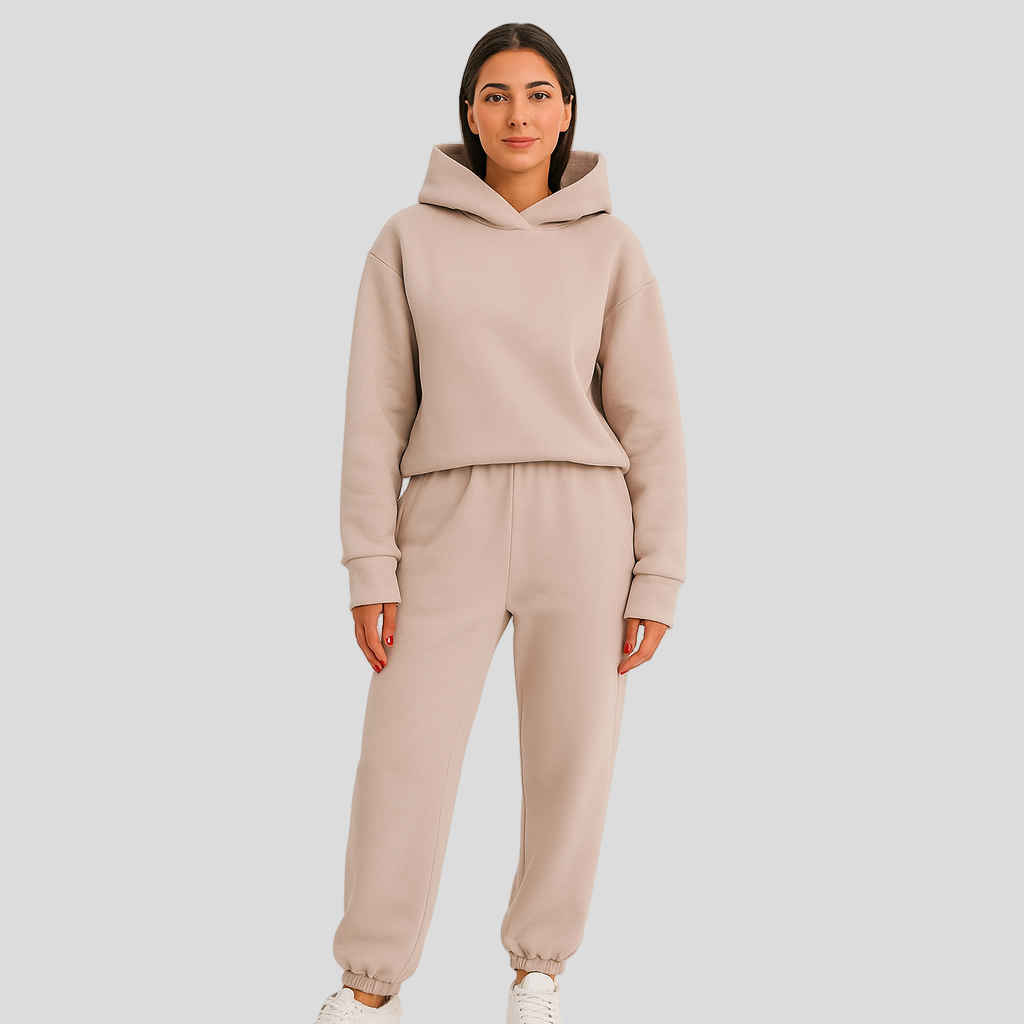 Dames Loungewear Set – Comfortabele Hoodie & Broek