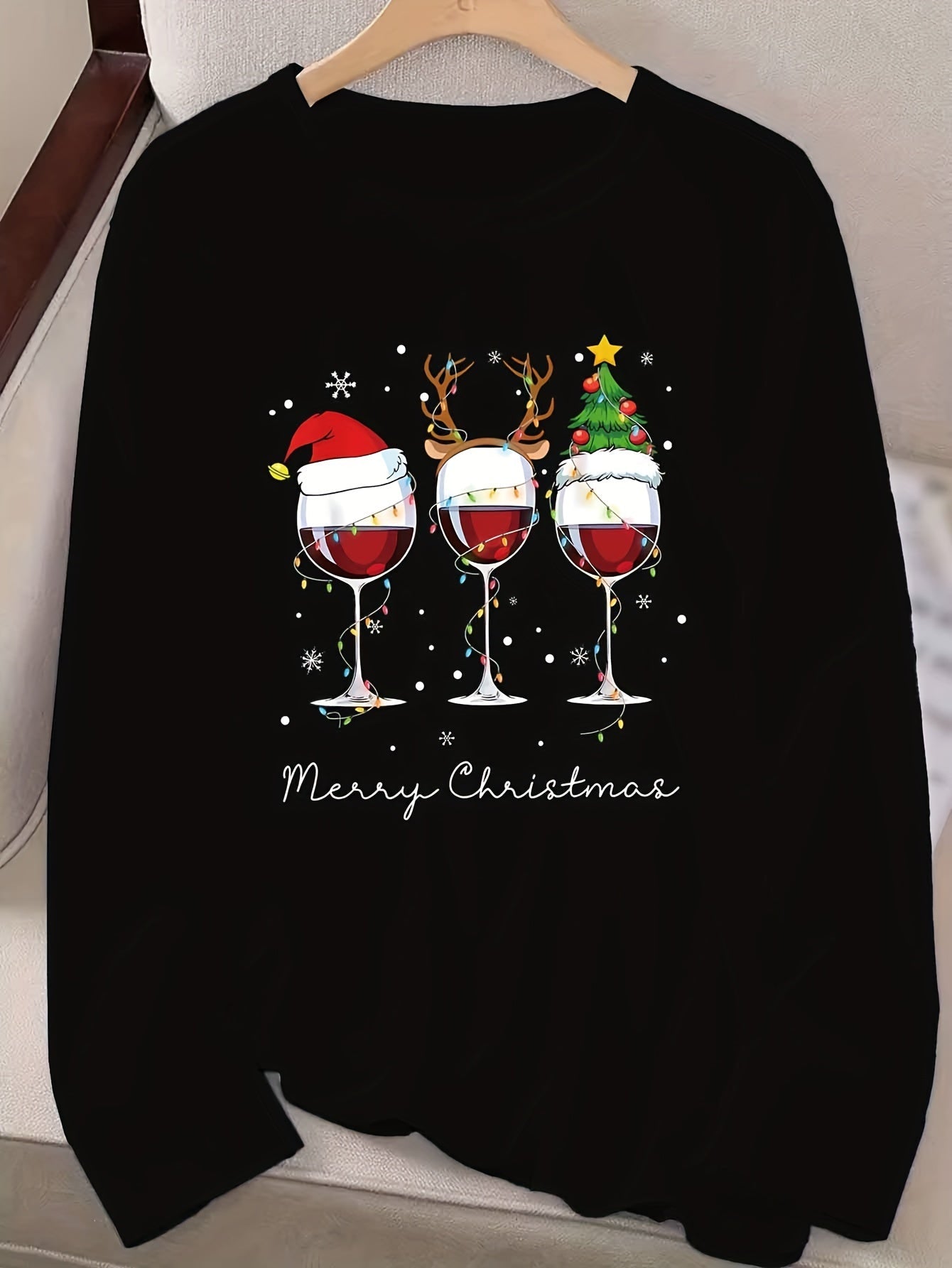 Dames Kerst Sweater – Comfortabele Trui met Feestelijke Print