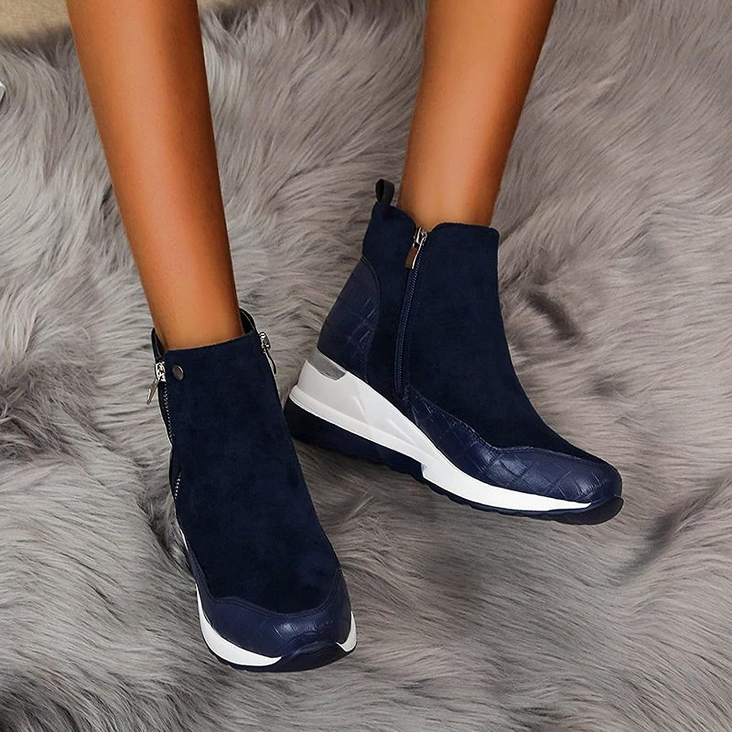 Dames enkellaarsjes – Sportieve winterboots met zachte voering