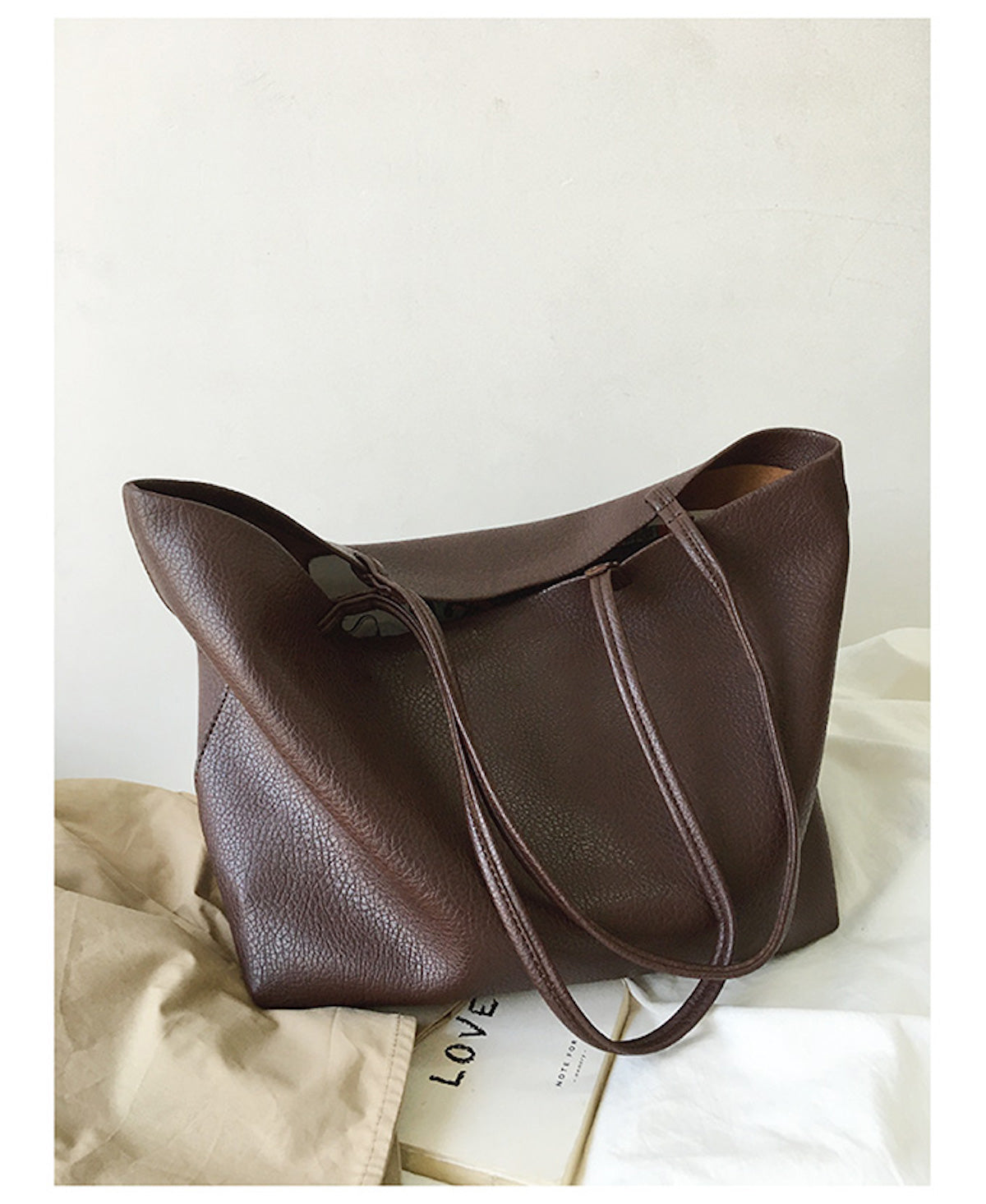 Minimalistische Tote Bag voor Dames – Ruime Schoudertas voor Dagelijks Gebruik