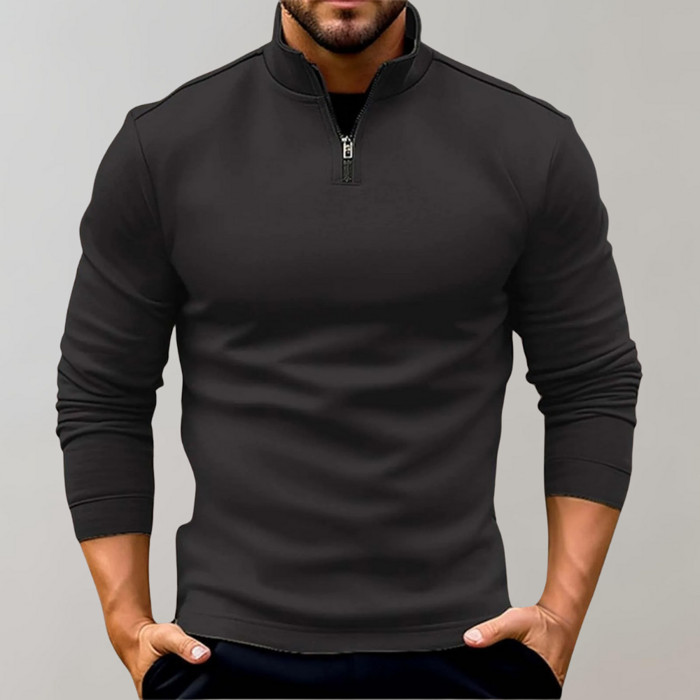Heren Half-Zip Trui – Comfortabele Lichtgewicht Pullover