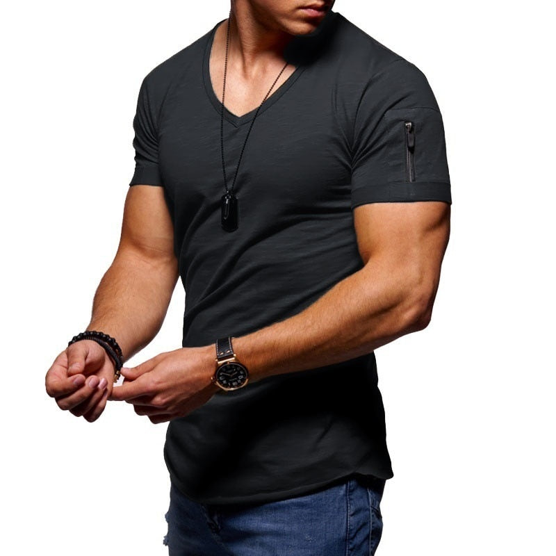 Ademend Comfortabel Fitness T-shirt voor Mannen
