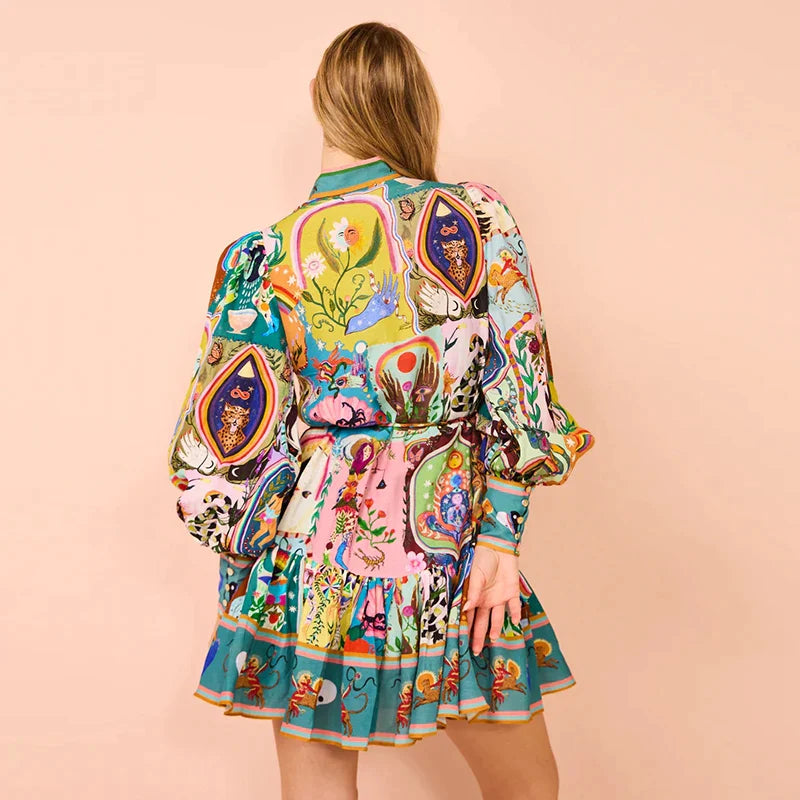 Comfortabele Minijurk met Lange Mouwen - Stijlvol en Elegant