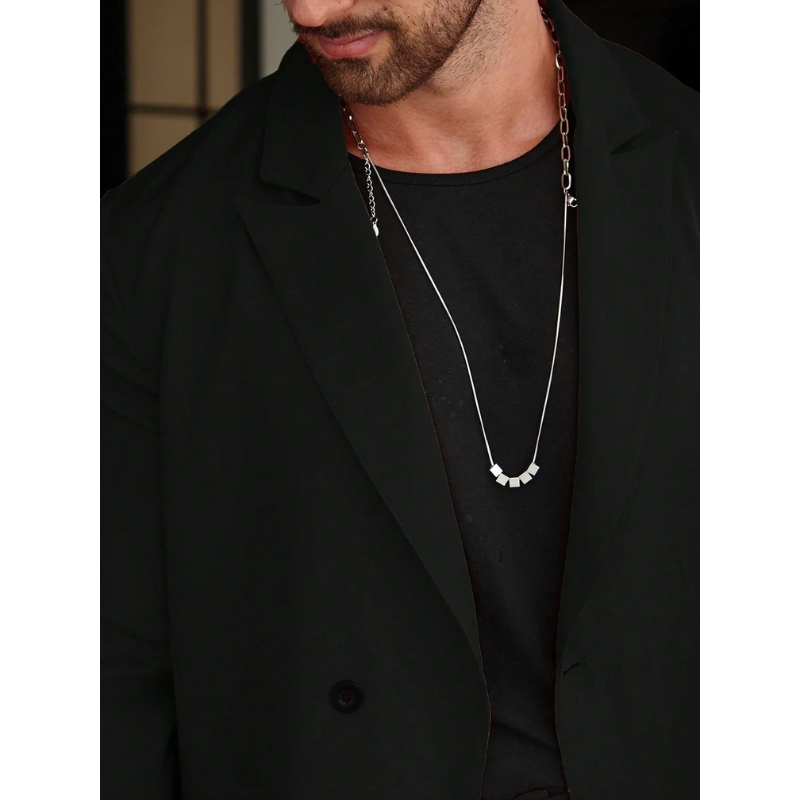 Heren Tweedelig Pak – Stijlvolle Casual Set met Jas en Broek