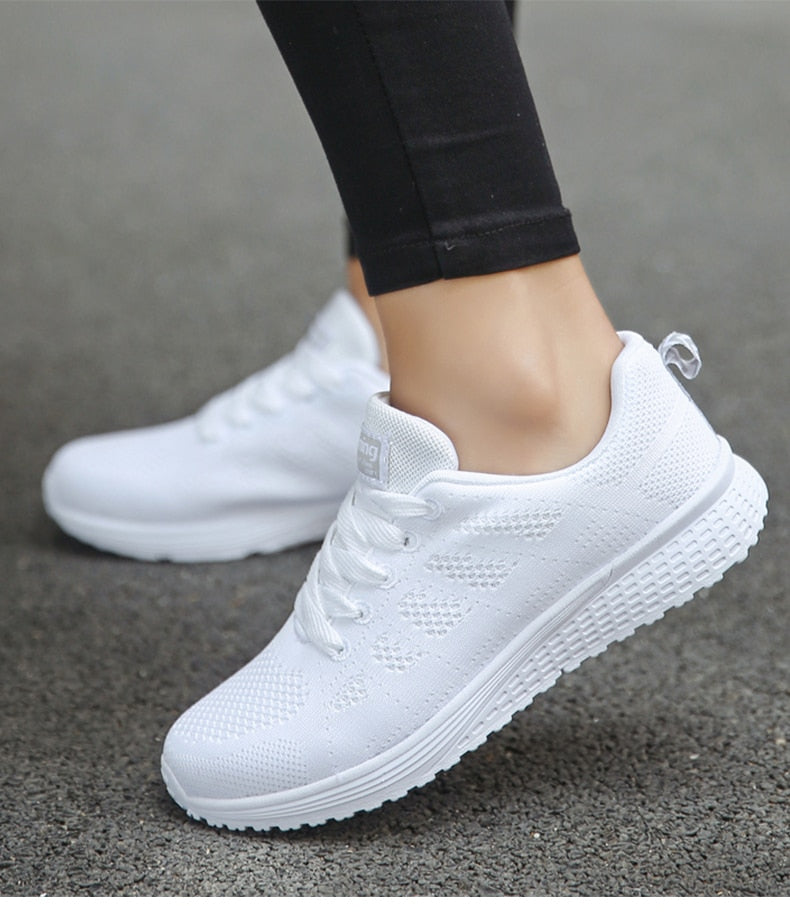 Lichte en Ademend Dames Sneakers met Stabiliteit