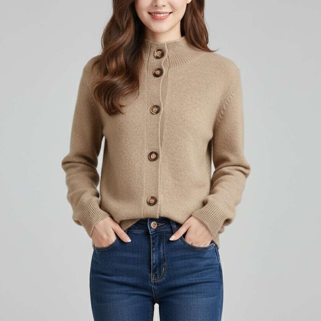 Dames Kasjmier Cardigan – Elegant & Tijdloos