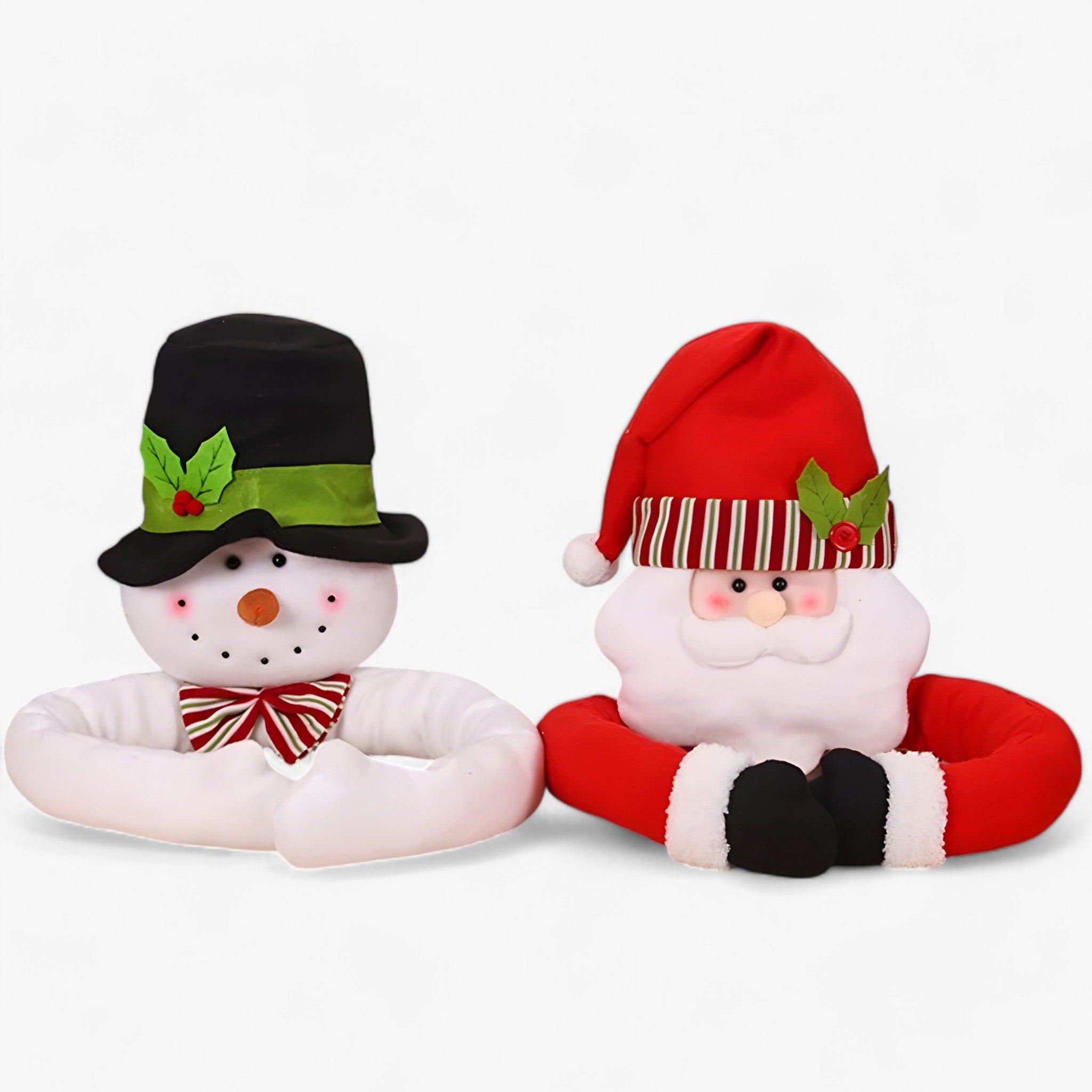 Kerstboom Hanger Decoratie – Santa & Sneeuwpop Boomfiguren