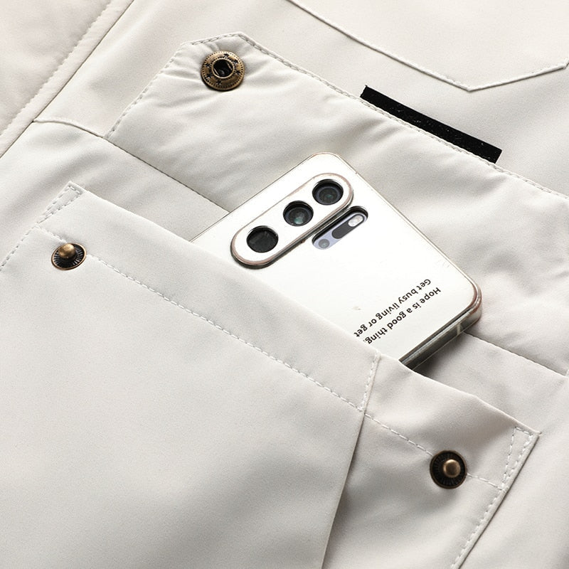 Heren Winter Parka – Warme Jas met Capuchon en Meerdere Zakken