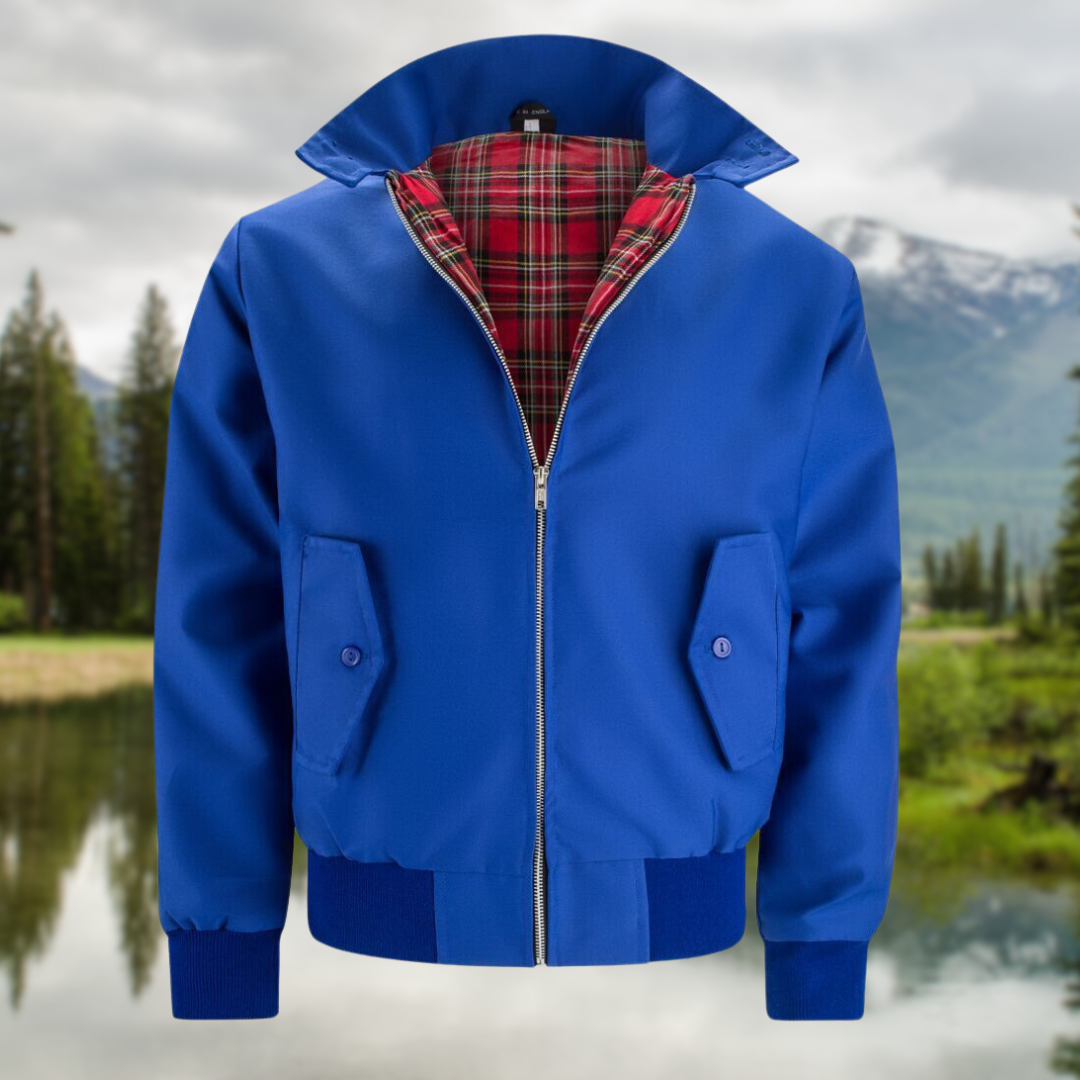 Harrington Jacke in Donkerblauw voor Mannen-mezamstore.nl