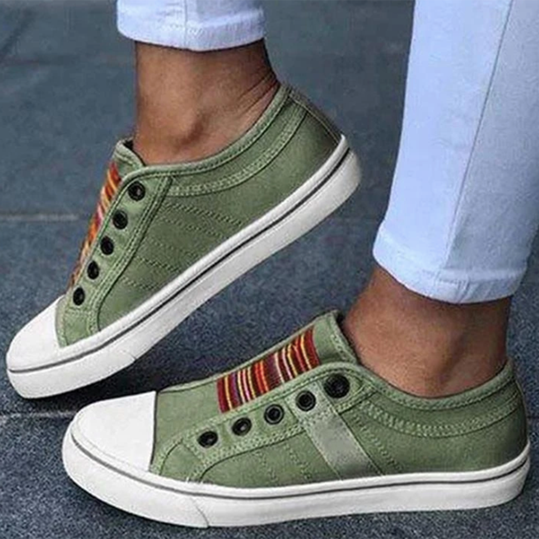 Casual slip-on sneakers met antislipzool en comfort