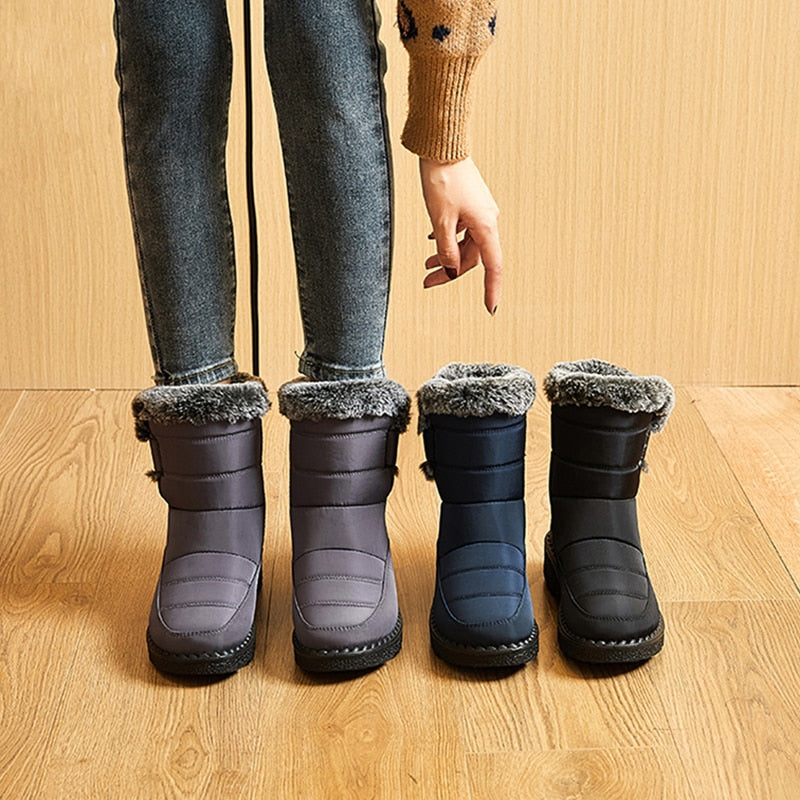 Dames Warme Winterboots – Waterafstotende Laarzen met Antislipzool