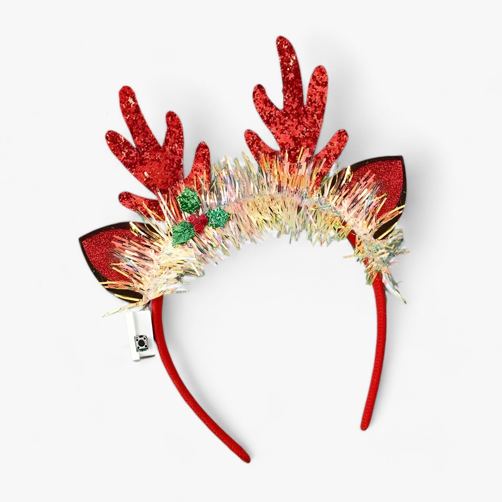 Kerst Haarband – Feestelijke Hoofdband met Rendiergewei & Decoraties