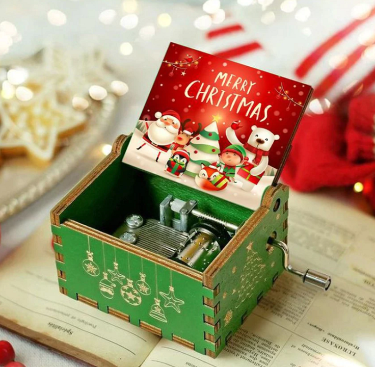 Kerst Muziekdoos – Handmatige Draaidoos met Christmas Melodie