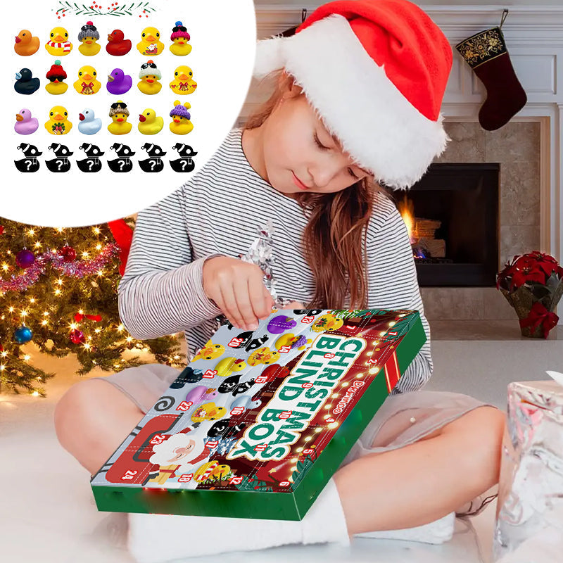 Kerst Blind Box met Mini Badeendjes – Speelset voor Bad & Cadeau