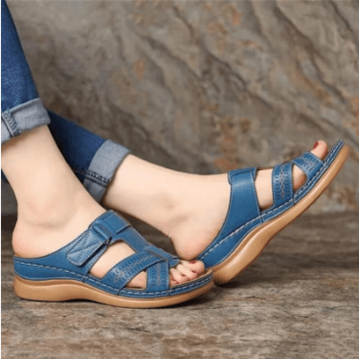 Comfortabele Slip-On Dames Sandalen met Sleehak