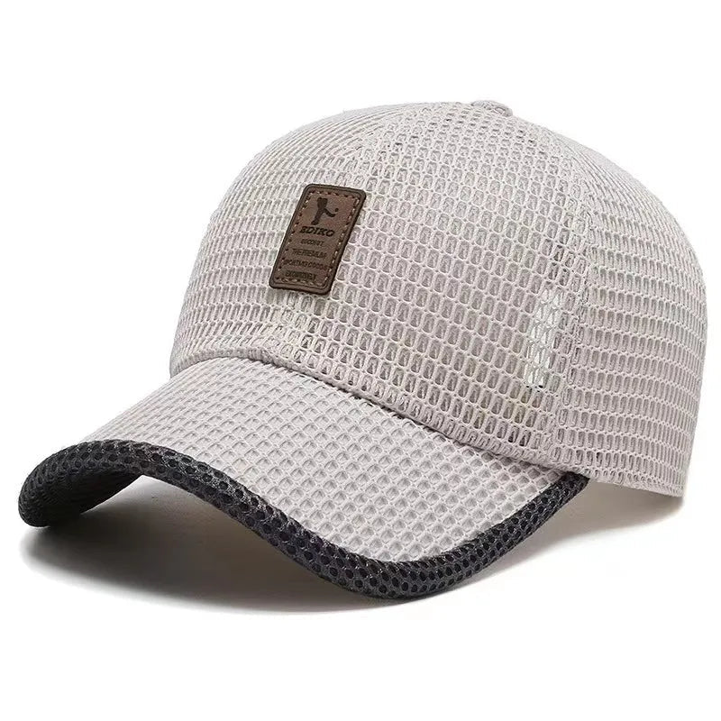 Ademende Zomerpet | Verstelbare Snapback voor Outdooractiviteiten