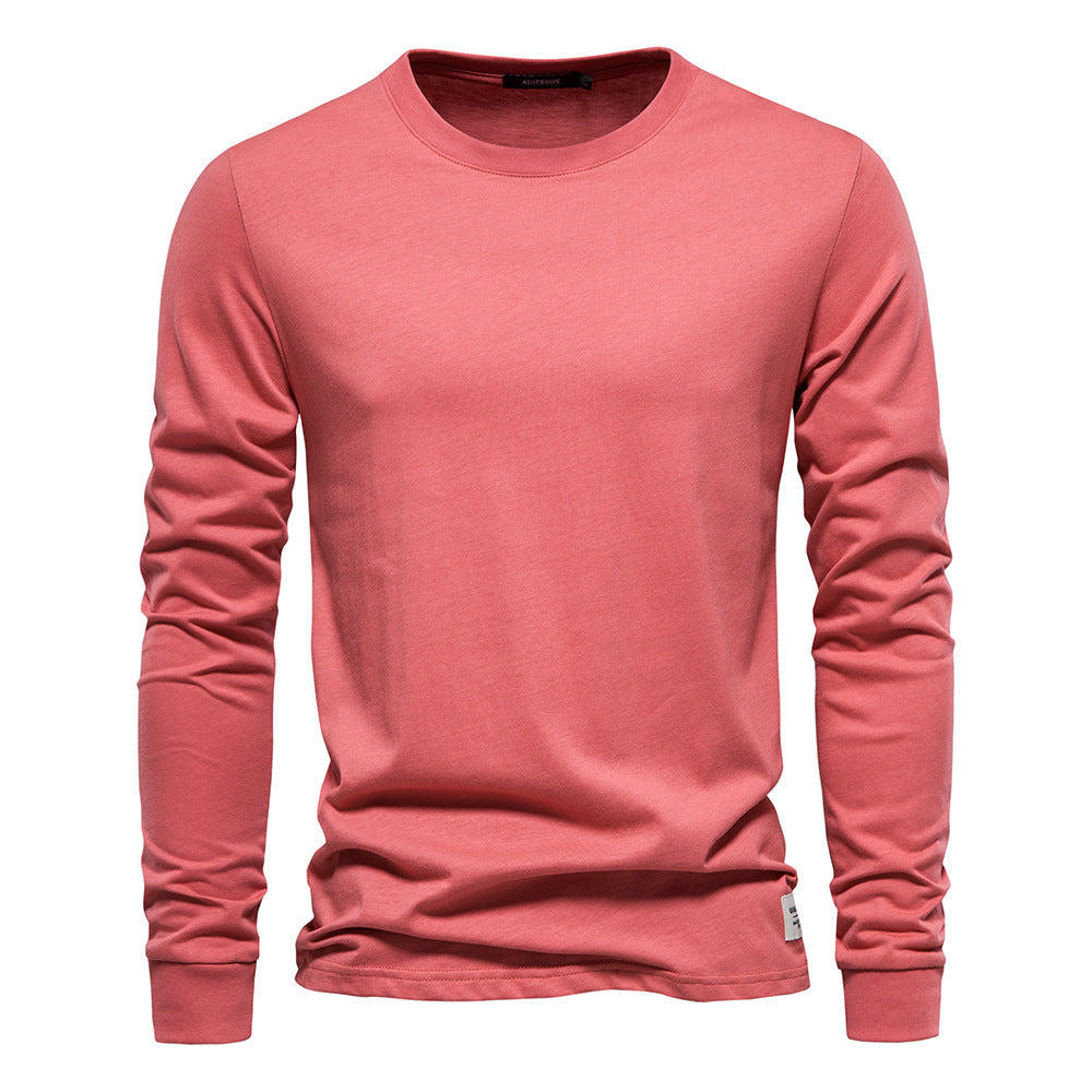 Heren Basic Longsleeve Shirt – Comfortabele Casual Lange Mouwen