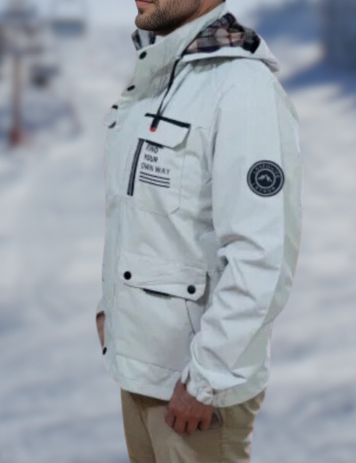 Heren Winter Parka – Warme Jas met Capuchon en Meerdere Zakken