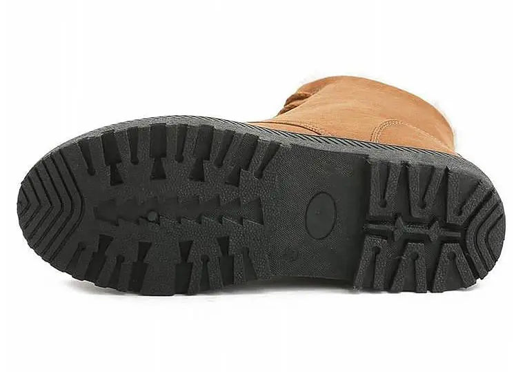 Dames Winterboots met Bontvoering – Warme Antislip Enkelboots