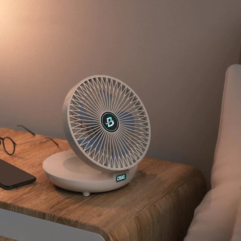 Elegante Draagbare Ventilator | Stijlvolle, Opvouwbare Ventilator voor Comfort