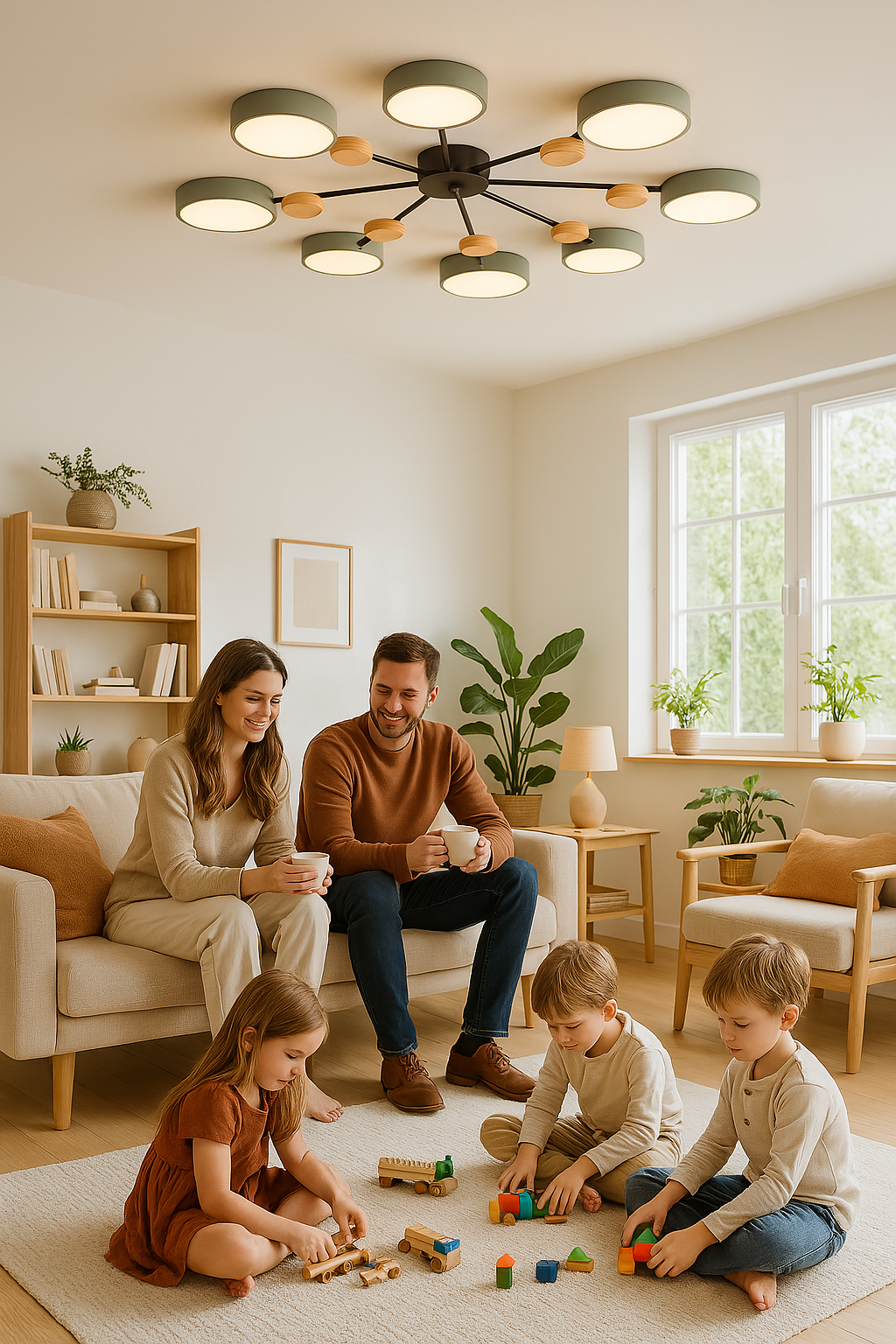 Scandinavische LED Plafondlamp - Modern, Energiezuinig en Duurzaam Design