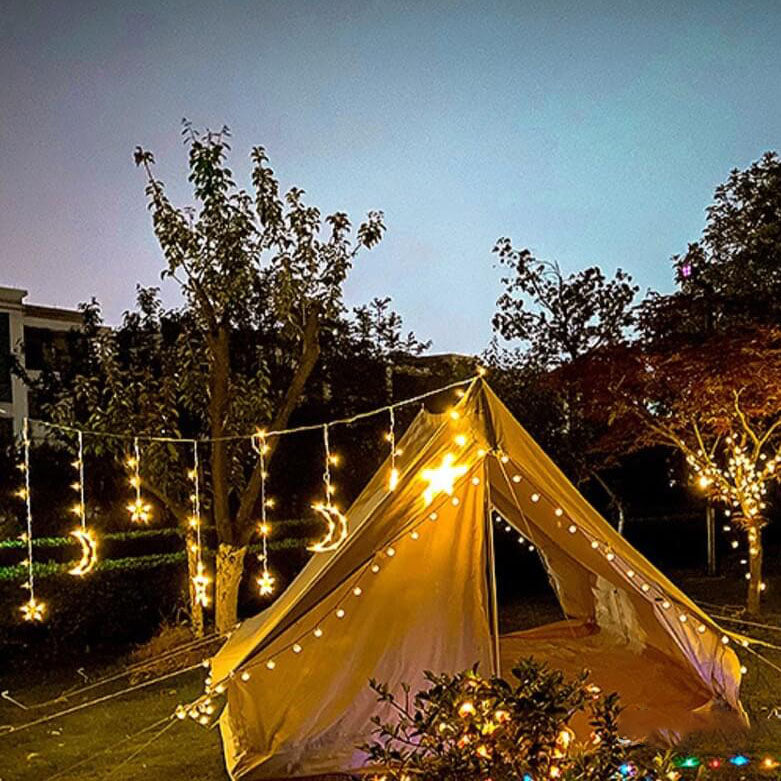 Maan & Sterren LED Lichtslinger – Buitenverlichting met Warm Licht