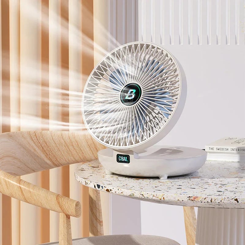 Elegante Draagbare Ventilator | Stijlvolle, Opvouwbare Ventilator voor Comfort