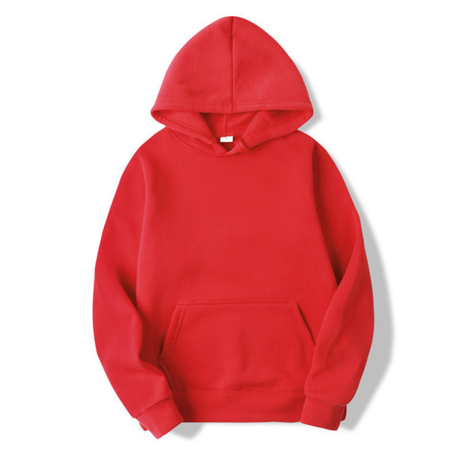 Heren Hoodie Basic met Fleecevoering, Capuchon en Buidelzak - 11 Kleuren