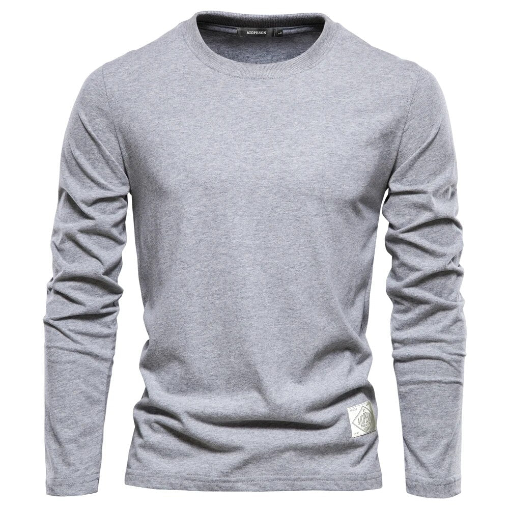 Heren Basic Longsleeve Shirt – Comfortabele Casual Lange Mouwen